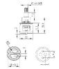 Картридж SAVOL 22MM для переключателя душа S-FX06