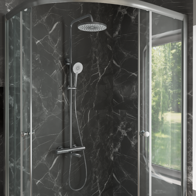 Тропическая душевая система RUSH Socotra (ST4235-70) термостатическая с изливом хром