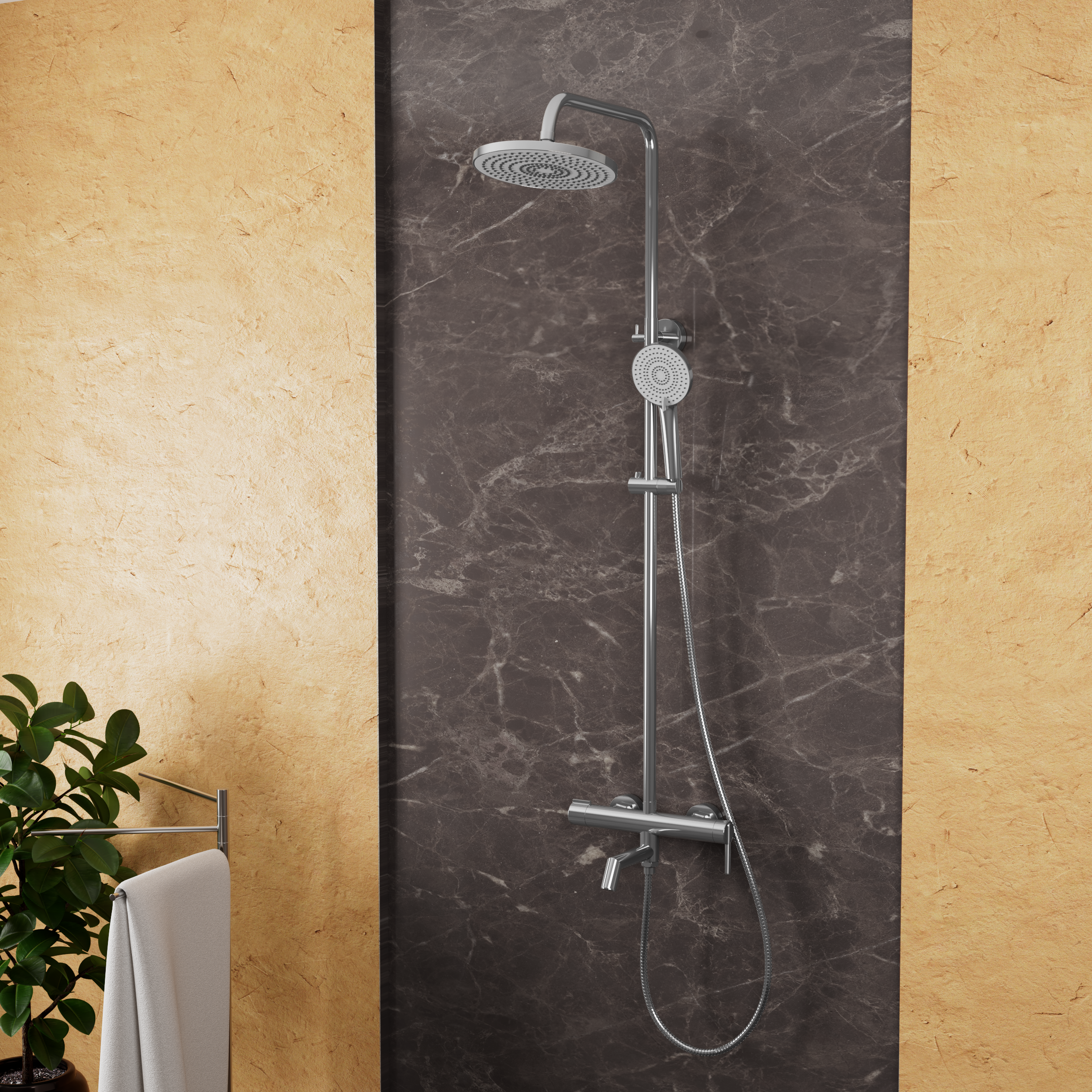 Тропическая душевая система RUSH Socotra (ST4235-80)