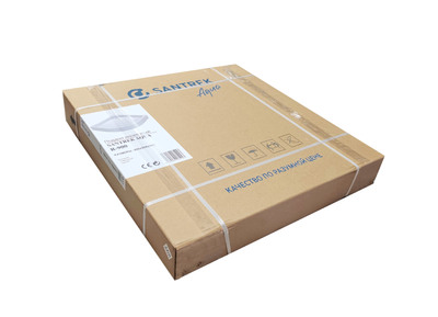 Поддон акриловый  SANTREK AQUA-R-800 радиус, белый, 800*800*140 + сифон в комплекте