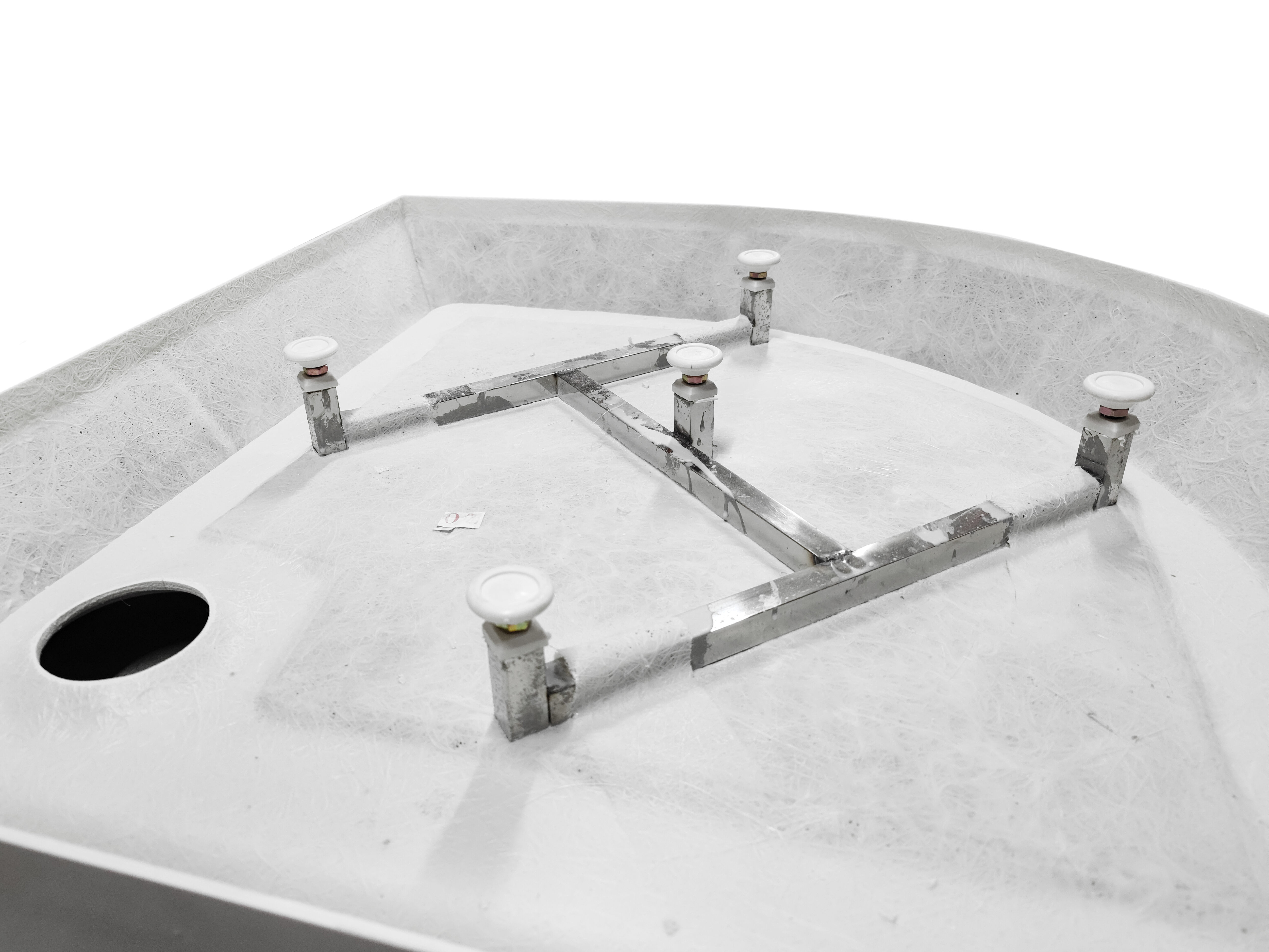 Поддон акриловый  SANTREK AQUA-R-1000 радиус, белый, 1000*1000*140 + сифон в комплекте