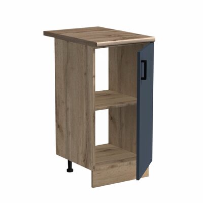 Рабочий стол 40 цвет Графит/Дуб вотан столешница Дуб вотан SANTREK HOME (ЛДСП)