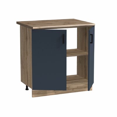 Рабочий стол 80 цвет Графит/Дуб вотан столешница Дуб вотан SANTREK HOME (ЛДСП)