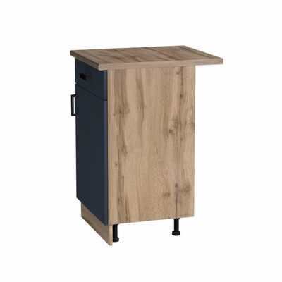 Рабочий стол 40 цвет Графит/Дуб вотан (1 ящик) столешница Дуб вотан SANTREK HOME (ЛДСП)