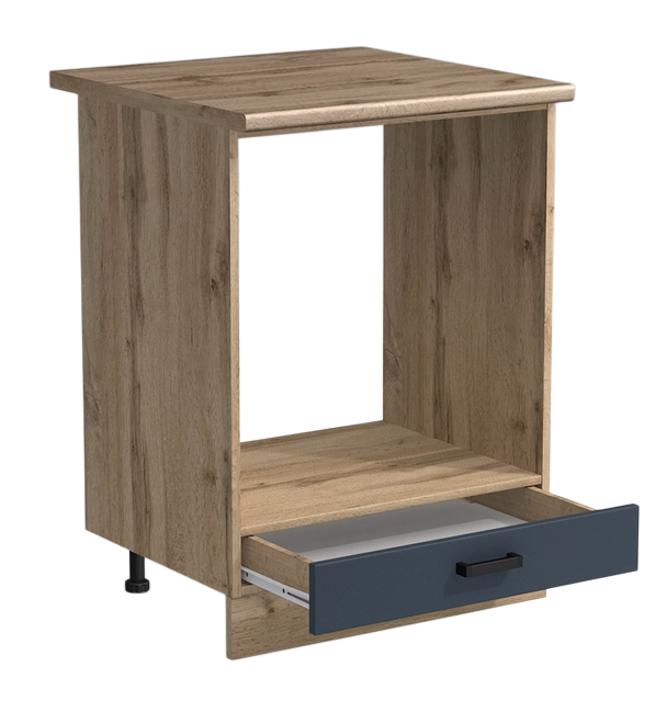 Рабочий стол под духовой шкаф 60 цвет Графит/Дуб вотан столешница Дуб вотан SANTREK HOME (ЛДСП)