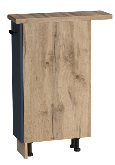 Бутылочница выдвижная 20 цвет Графит/Дуб вотан столешница Дуб вотан SANTREK HOME (ЛДСП)