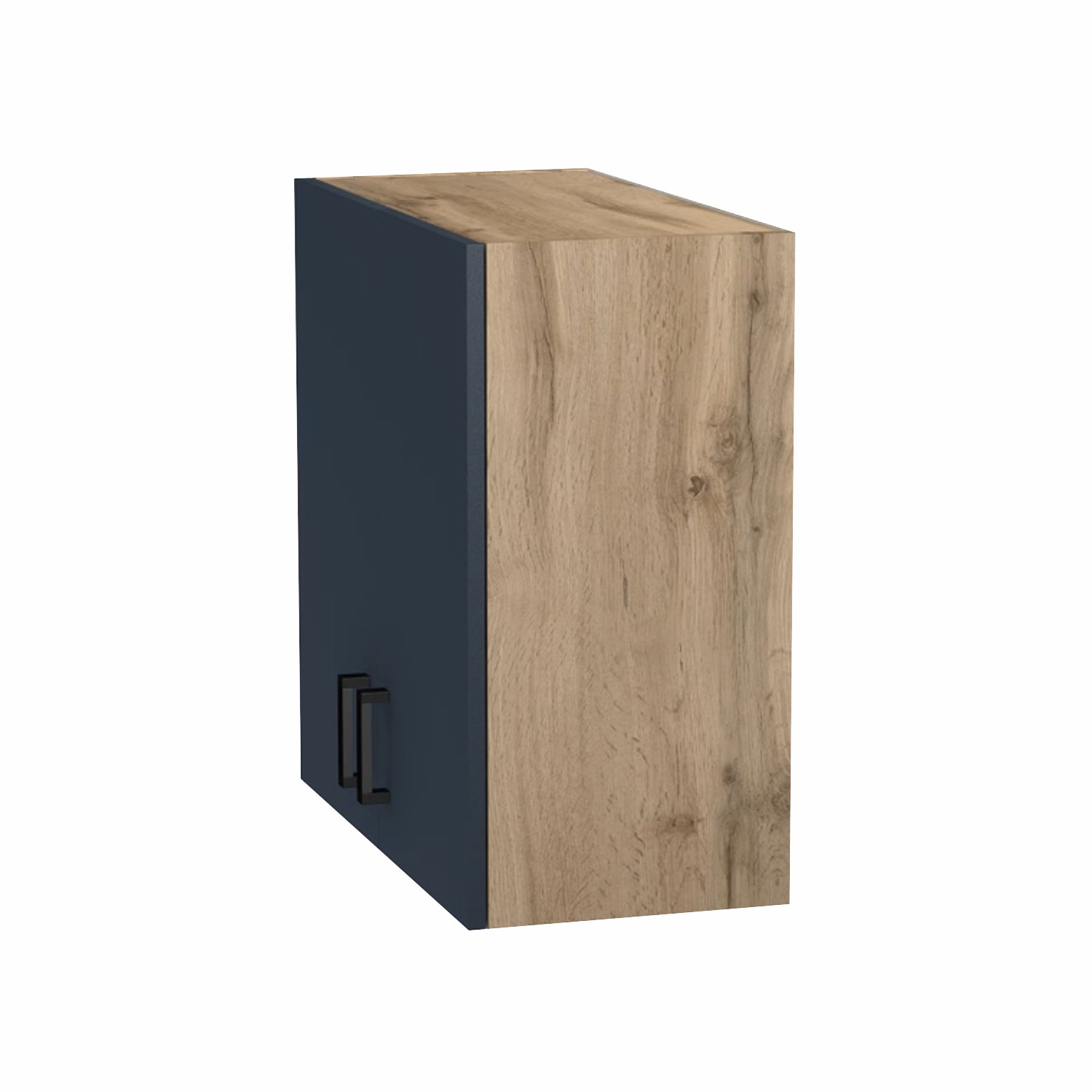 Шкаф для посуды 60 цвет Графит/Дуб вотан SANTREK HOME (ЛДСП)