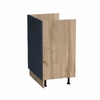 Тумба 80*50 цвет Графит/Дуб вотан (2 дверцы) SANTREK HOME (ЛДСП)