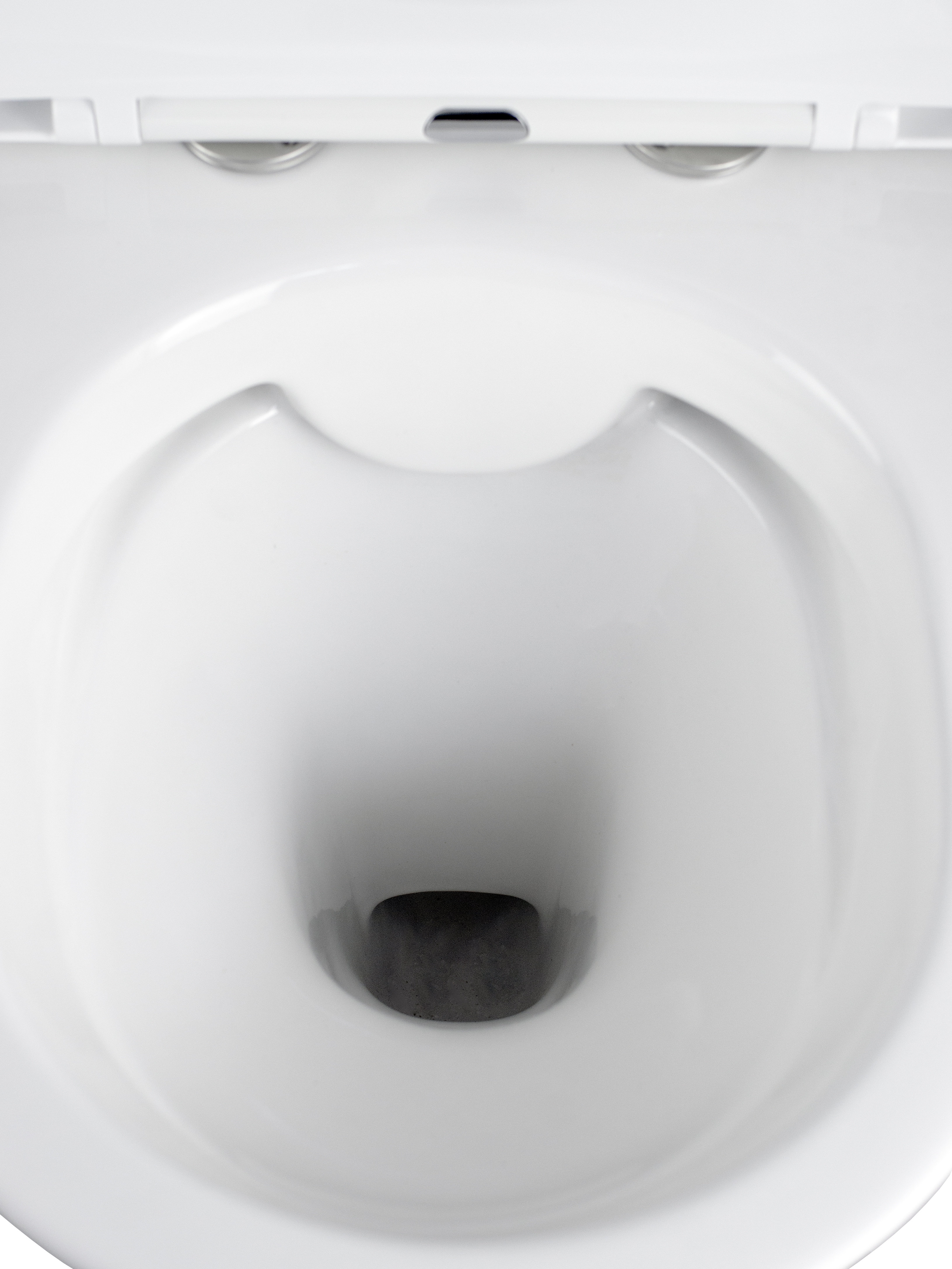 Унитаз-компакт безободковый HOLLER PORT  (645*380*840мм, сиденье дюропласт с микролифтом, арматура 2-х режимная)  (2 места/монокороб) белый