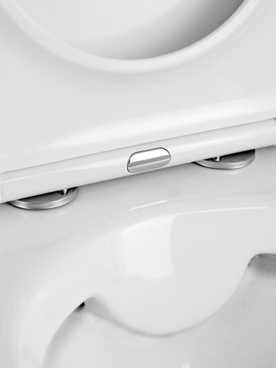 Унитаз-компакт безободковый HOLLER PORT  (645*380*840мм, сиденье дюропласт с микролифтом, арматура 2-х режимная)  (2 места/монокороб) белый Унитаз-компакт безободковый HOLLER PORT  (645*380*840мм, сиденье дюропласт с микролифтом, арматура 2-х режимная)  (2 места/монокороб) белый