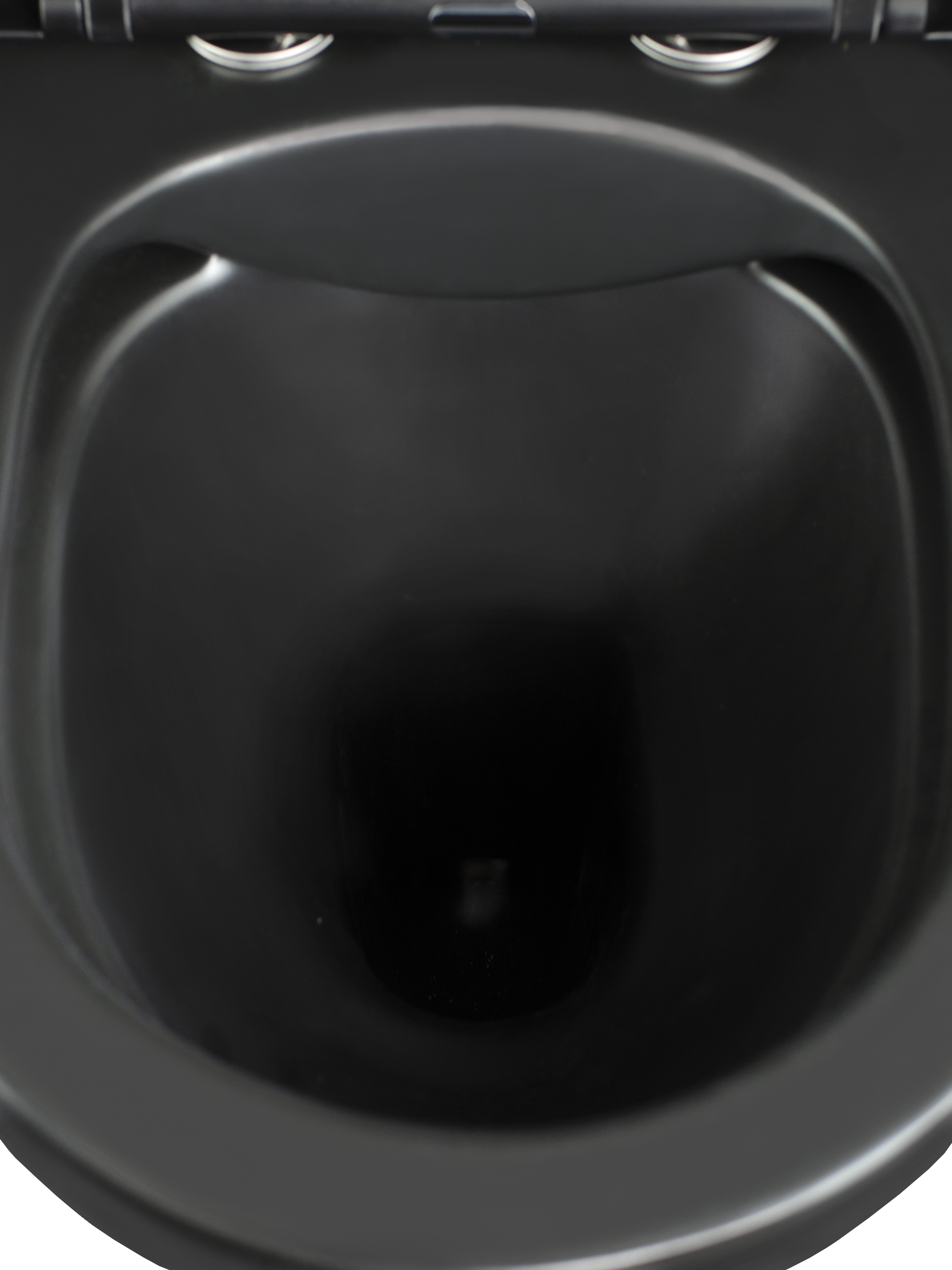 Унитаз-компакт безободковый HOLLER WEST MB (620*360*820мм, сиденье дюропласт с микролифтом, арматура 2-х режимная)  (2 места) черный матовый