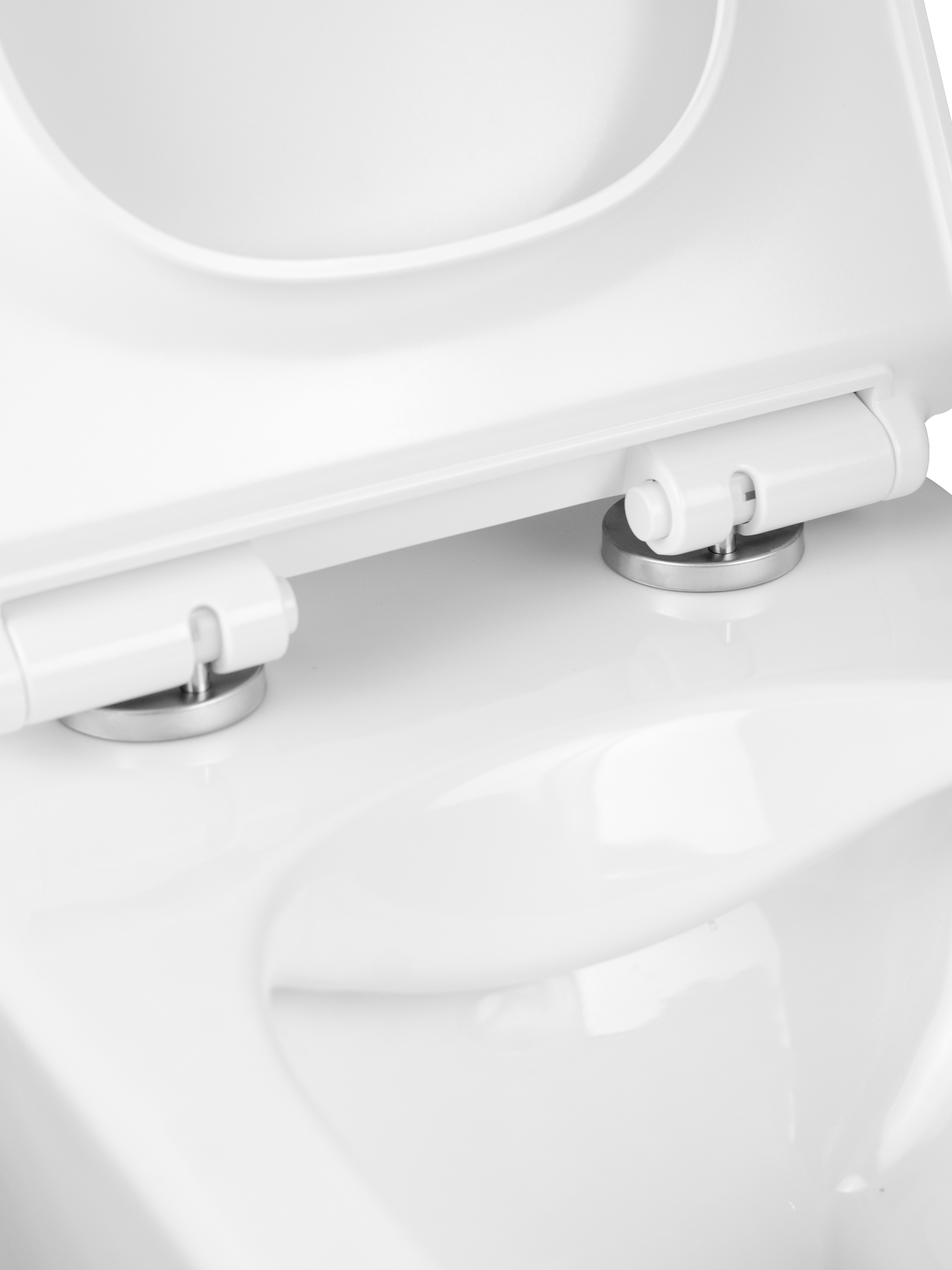  Унитаз подвесной безободковый HOLLER HOST (530*360*350мм, сиденье дюропласт, микролифт) белый