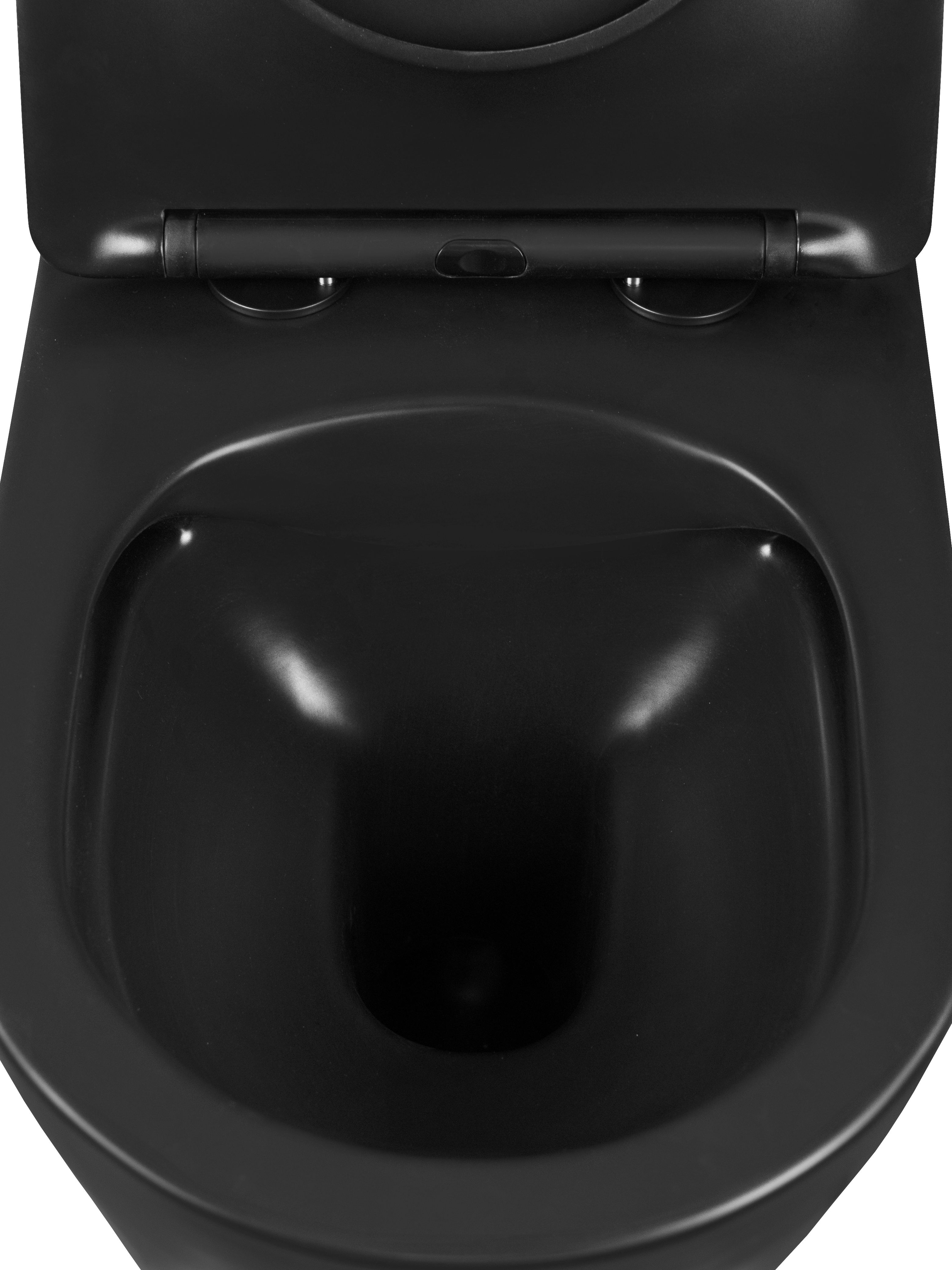  Унитаз подвесной безободковый HOLLER HOST MB (530*360*350мм, сиденье дюропласт, микролифт) черный матовый