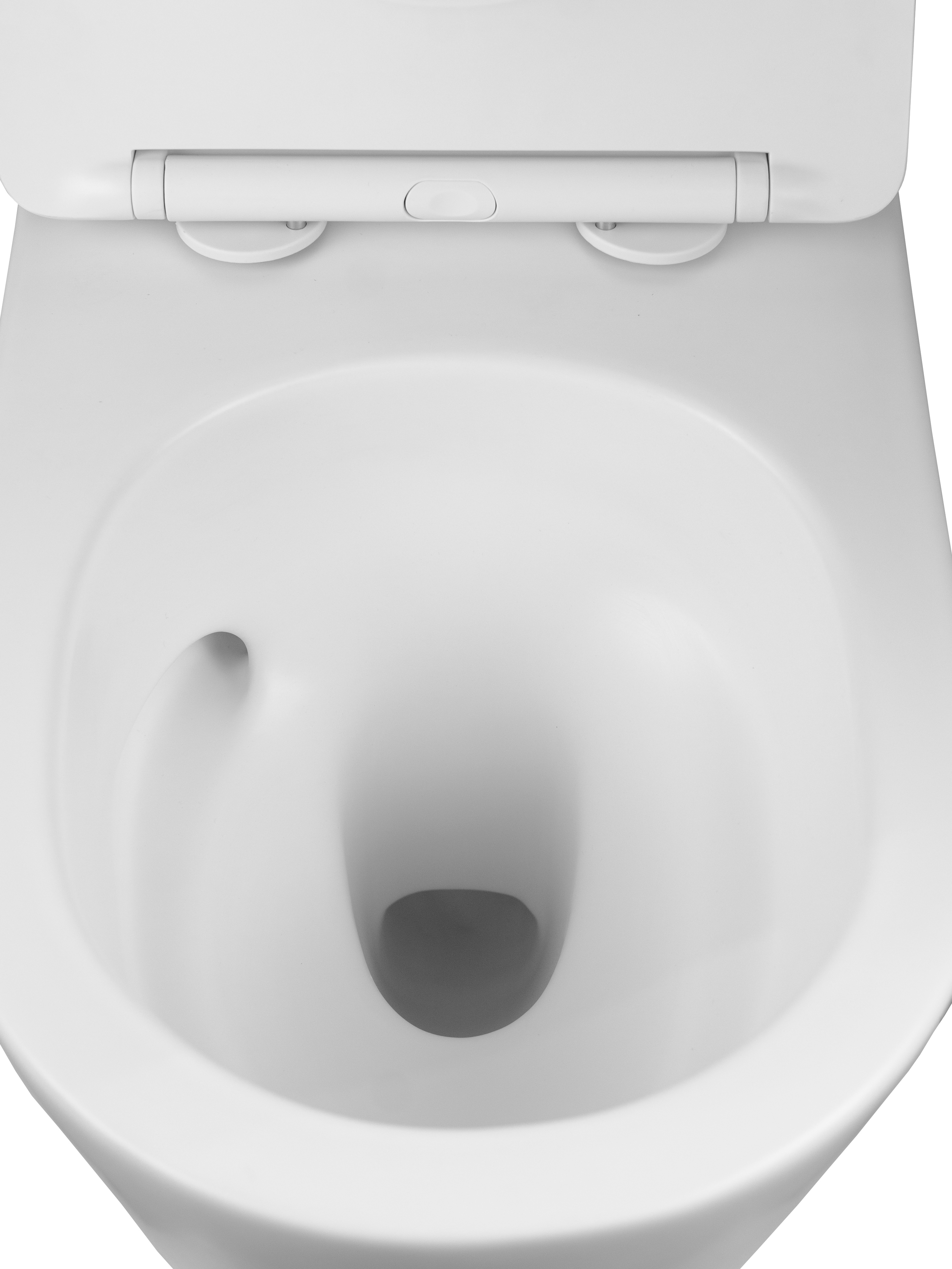 Унитаз подвесной безободковый (Торнадо) HOLLER WIND MW (530*360*350мм, сиденье дюропласт, микролифт) белый матовый