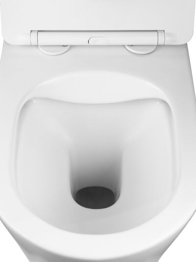  Унитаз подвесной безободковый HOLLER HOST MW (530*360*350мм, сиденье дюропласт, микролифт) белый матовый