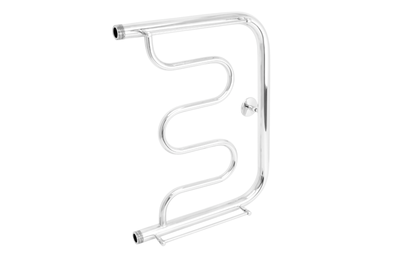 Полотенцесушитель АКВАДРАЙВ нерж. МП 50*40 ф1" (2 полочки)