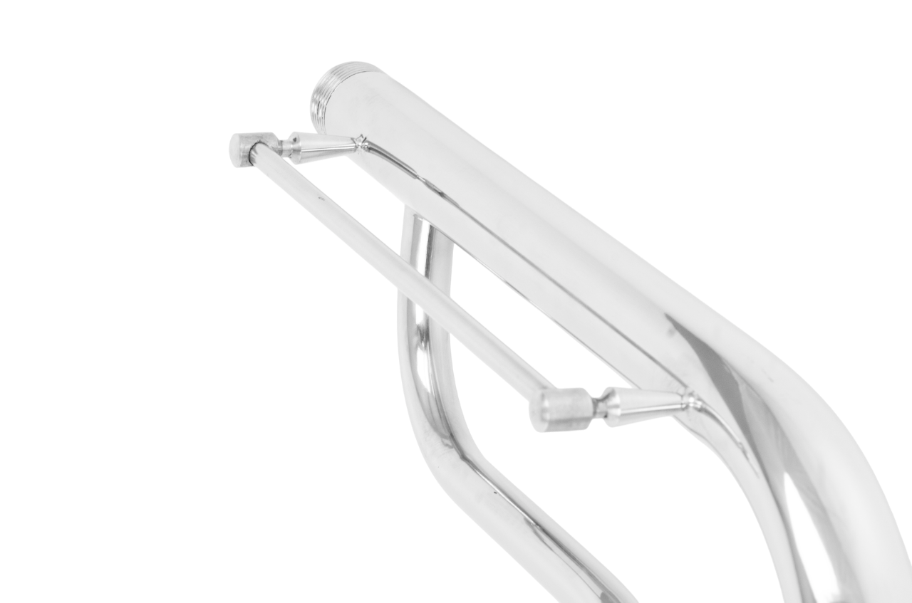 Полотенцесушитель АКВАДРАЙВ нерж. МП 50*50 ф1" (2 полочки)