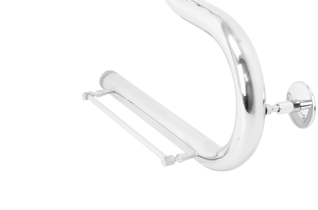 Полотенцесушитель АКВАДРАЙВ нерж. М 50*40 ф1" с полочками