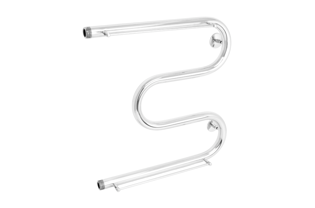 Полотенцесушитель АКВАДРАЙВ нерж. М 50*50 ф1" с полочками