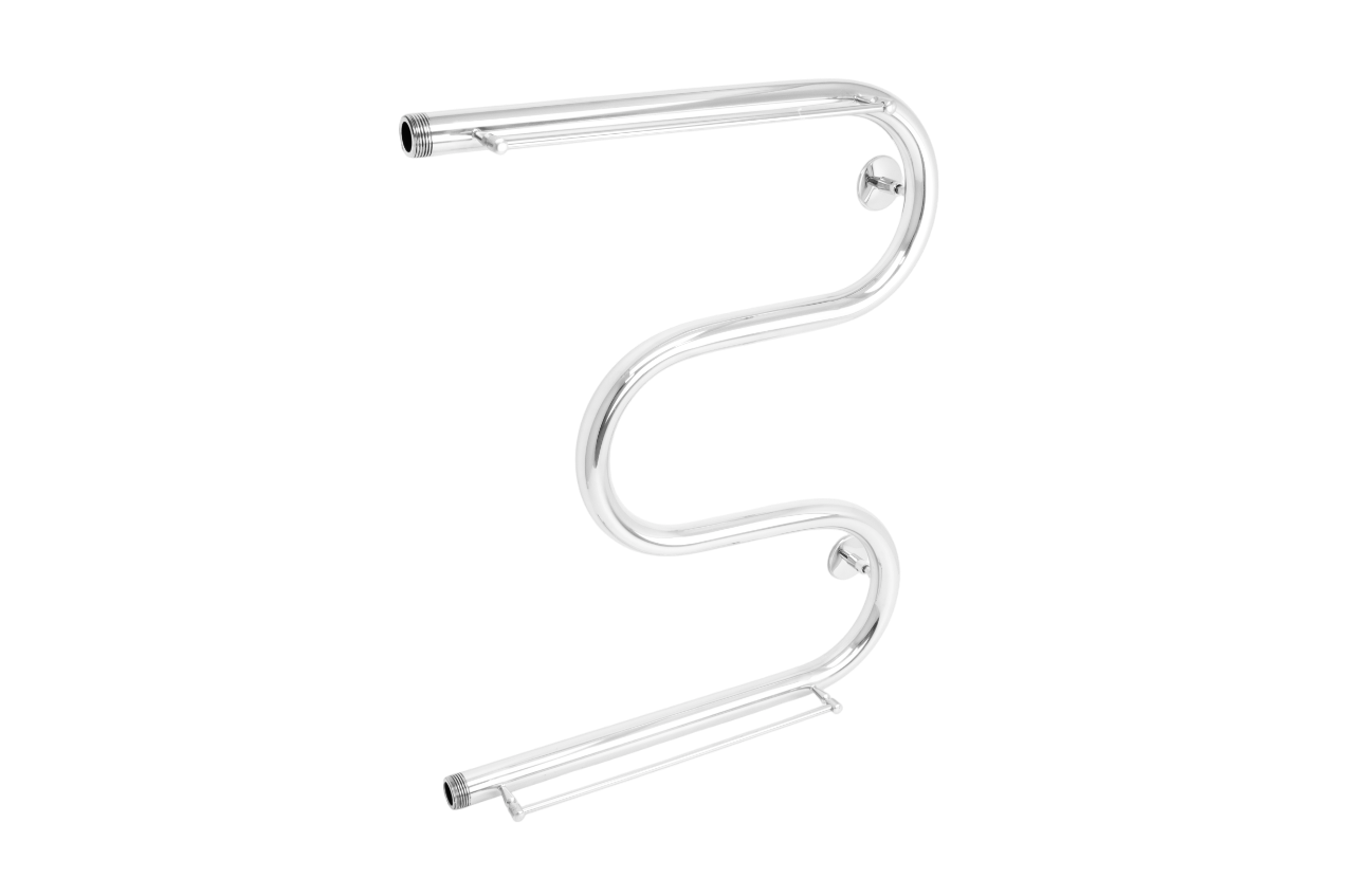 Полотенцесушитель АКВАДРАЙВ нерж. М 60*50 ф1" с полочками