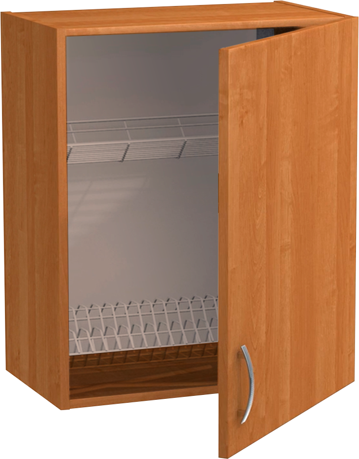 Шкаф для посуды 50 цвет Ольха (с сушкой) SANTREK HOME (ЛДСП)