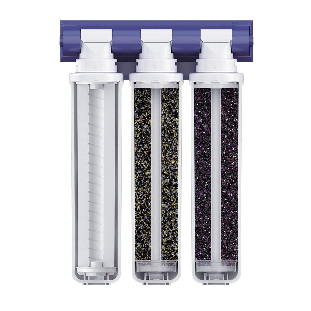 Фильтр проточный Барьер ЭКСПЕРТ  СЛИМ Жесткость, 3 ступени БЕЗ КРАНА Н821Р06