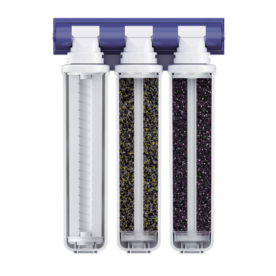 Фильтр проточный Барьер ЭКСПЕРТ  СЛИМ Жесткость, 3 ступени БЕЗ КРАНА Н821Р06