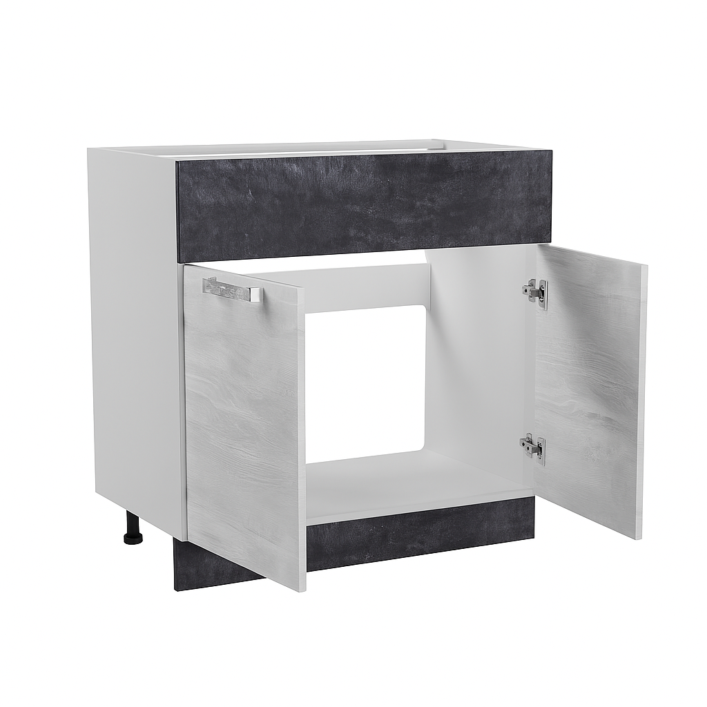 Стол под мойку НИКА, М800 Цемент Темный/Бетон Пайн (810х800х450) (1209)