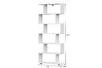 МС "Токио" Стеллаж (змейка) Белый текстурный (1 место)
