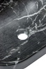 Раковина накладная HOLLER K-6513-SZ3 (450*320*135мм), темный мрамор