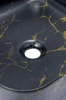 Раковина накладная HOLLER K-6508-SZ9 (385*385*135мм), темный мрамор