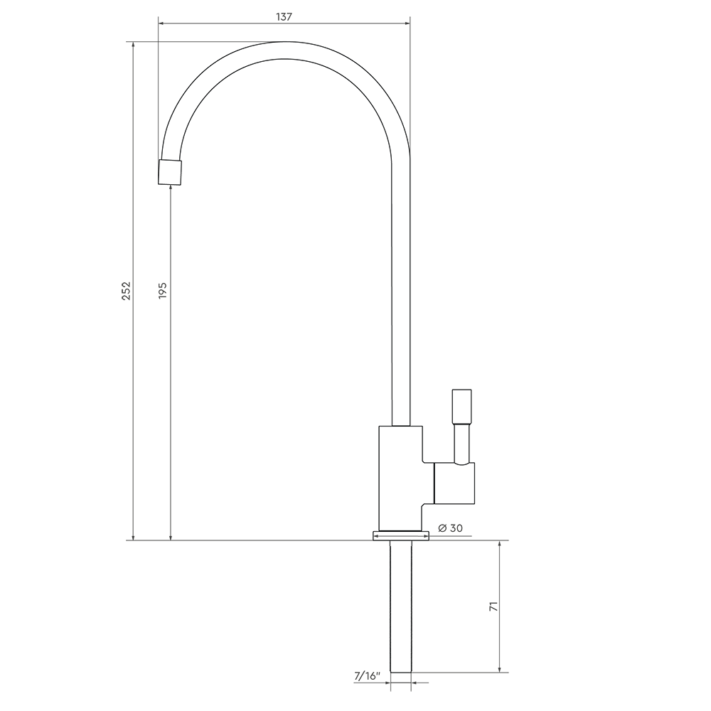 Фильтр проточный Барьер ПРОФИ Slim Line 10 Комплекс, 3 ступени, Лайт (в комплекте: кран) Н143Р00