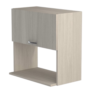 Шкаф навесной под микроволновку 50 Ясень шимо светлый SANTREK HOME (ЛДСП)