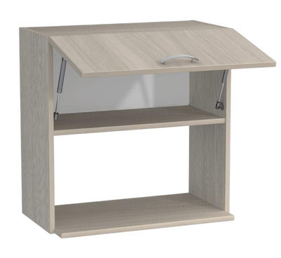 Шкаф навесной под микроволновку 50 Ясень шимо светлый SANTREK HOME (ЛДСП)