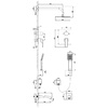 LM4529C Unit Смеситель для душа встраиваемый с доп. 1-функц. диверт, хром LEMARK