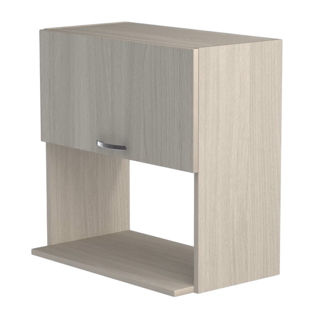 Шкаф навесной под микроволновку 60 Ясень шимо светлый SANTREK HOME (ЛДСП)