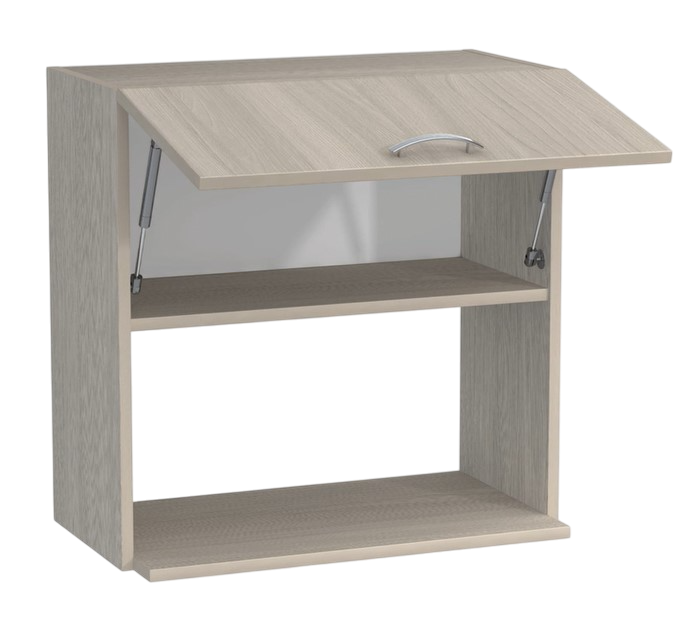 Шкаф навесной под микроволновку 60 Ясень шимо светлый SANTREK HOME (ЛДСП)