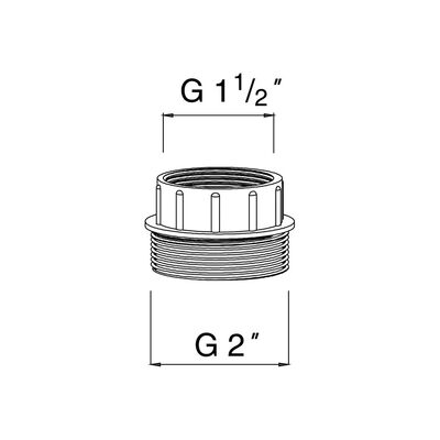Д-4050 Адаптер 1 1/2''/ 2''