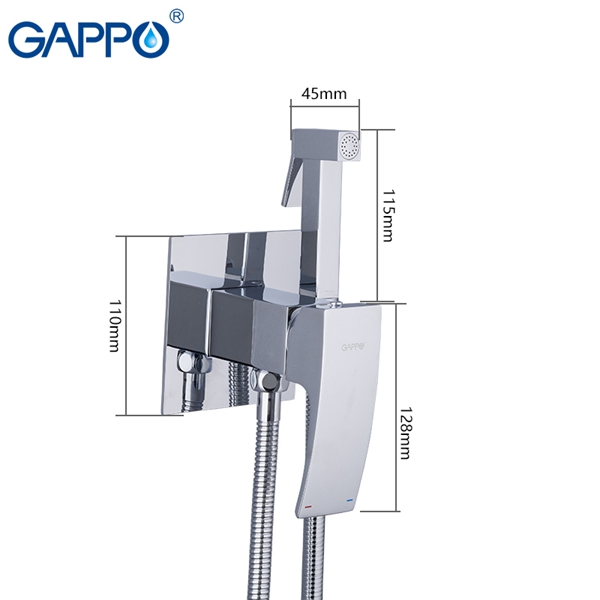 G7207-1 Гигиенический душ GAPPO встраиваемый (хром)