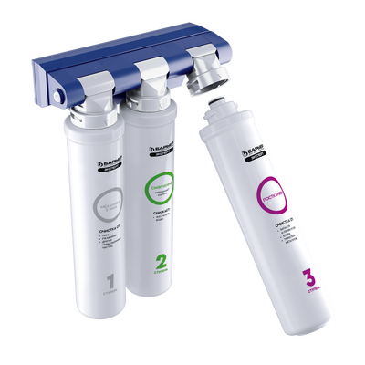 Фильтр проточный Барьер ЭКСПЕРТ Жесткость, 3 ступени БЕЗ КРАНА Н221Р12