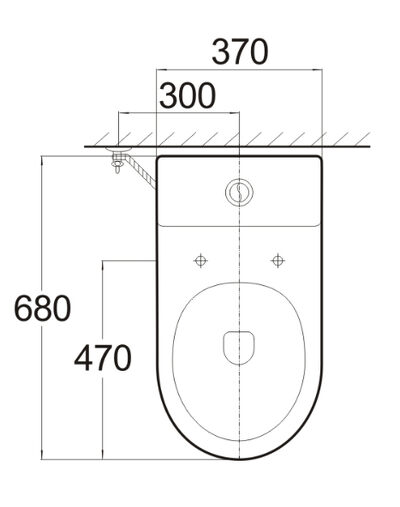 Унитаз-моноблок безободковый (Торнадо) HOLLER FLOX (700*370*680мм, сиденье дюропласт с микролифтом, арматура 2-х режимная)  (1 место) белый