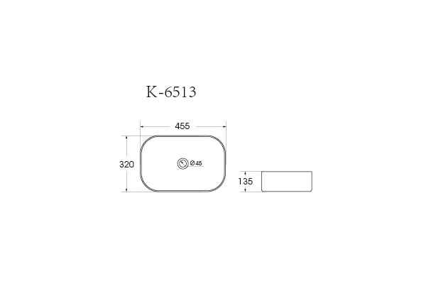 Раковина накладная HOLLER K-M6513JSP (455*320*135мм), темно-зеленый матовый