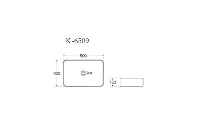 Раковина накладная HOLLER K-M6509JSP (500*400*130мм), темно-зеленый матовый