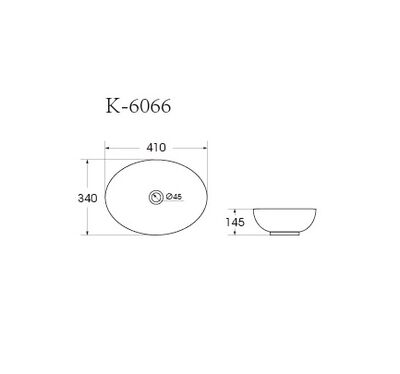 Раковина накладная HOLLER K-M6066PIK (410*340*145мм), розовый матовый