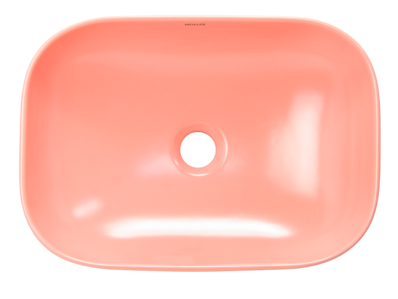 Раковина накладная HOLLER K-M6513PIK (455*320*135мм), розовый матовый