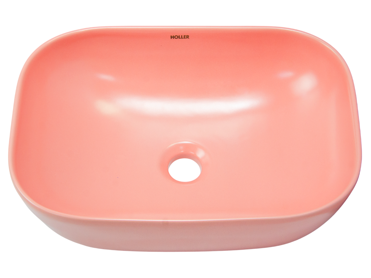 Раковина накладная HOLLER K-M6513PIK (455*320*135мм), розовый матовый