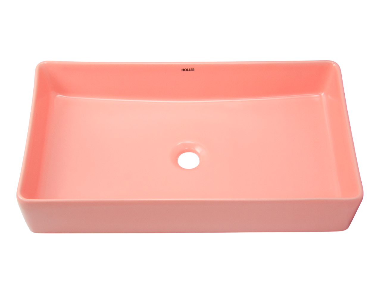 Раковина накладная HOLLER K-M6066PIK (410*340*145мм), розовый матовый