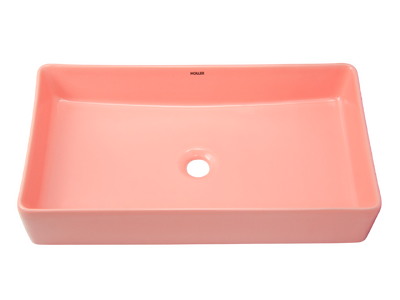 Раковина накладная HOLLER K-M6066PIK (410*340*145мм), розовый матовый