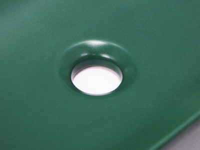 Раковина накладная HOLLER K-M6513JSP (455*320*135мм), темно-зеленый матовый