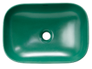 Раковина накладная HOLLER K-M6513JSP (455*320*135мм), темно-зеленый матовый
